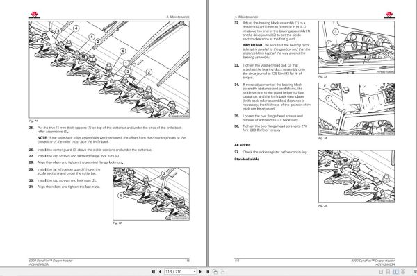 Massey Ferguson DynaFLex Draper Header 9325 to 9350 Operator Manual ACW424483A 2