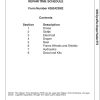 Massey Ferguson DynaFlex Draper Header 9250 Repair Time Schedule 4283423M2 1