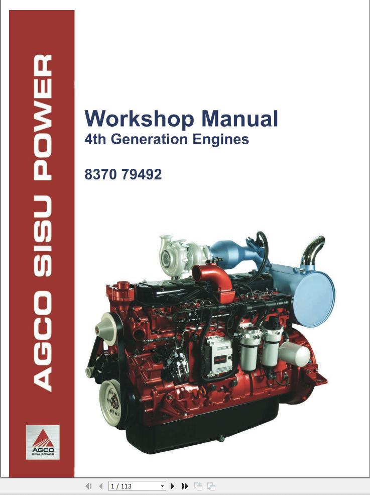 Massey Ferguson Engine Agco 4th Generation Workshop Manual 837079492 1