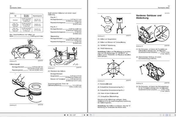 Massey Ferguson Engine Perkins 800 Workshop Manual DE 2