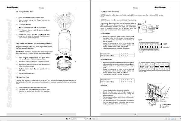 Massey Ferguson Engine Sisu Citius Series Instruction Manual 837061632 2