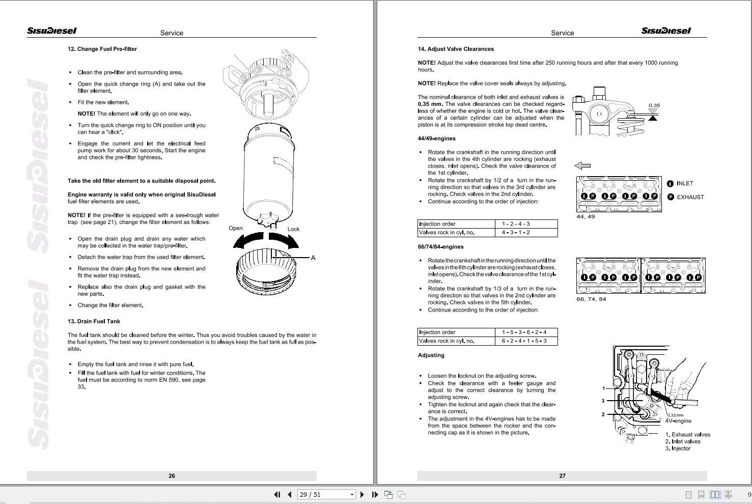 Massey Ferguson Engine Sisu Citius Series Instruction Manual 837061632 2