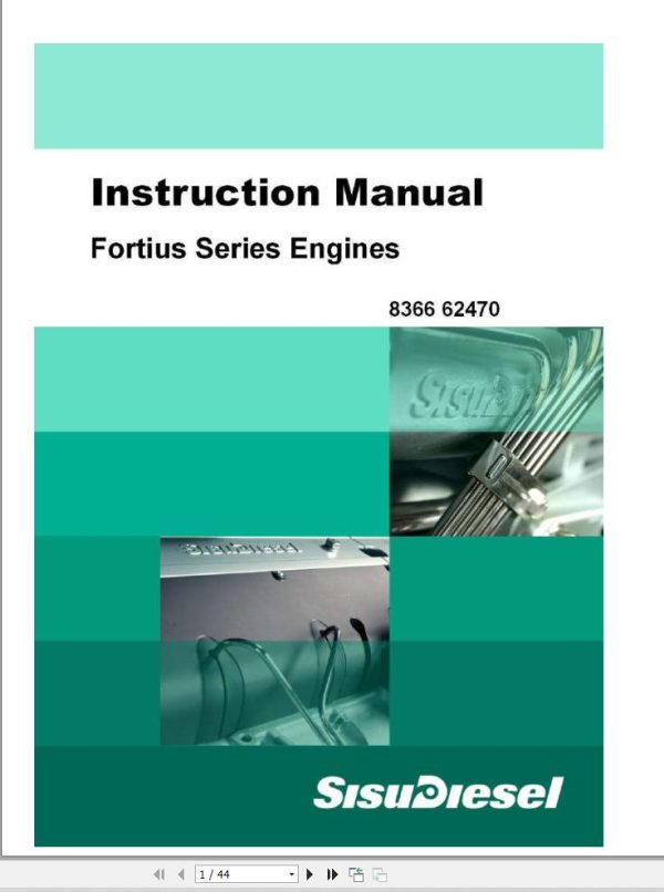 Massey Ferguson Engine Sisu Fortius Series Instruction Manual 836662470 1