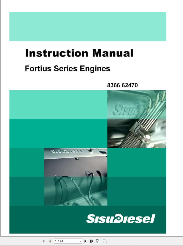 Massey Ferguson Engine Sisu Fortius Series Instruction Manual 836662470 1