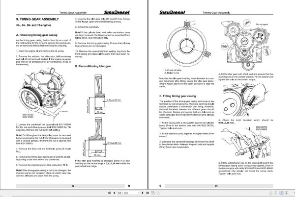 Massey Ferguson Engine Sisu Fortius Series Workshop Manual 836662500 2