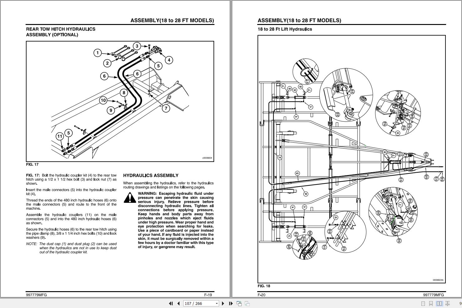 Massey Ferguson Field Cultivator 5035 Operator Manual 997779MFG 2