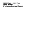 Massey Ferguson Grain Header 7200Rigid 8200Flex Service Manual 4283098M1 1