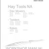 Massey Ferguson Hay Tools NA Workshop Service Manual 1