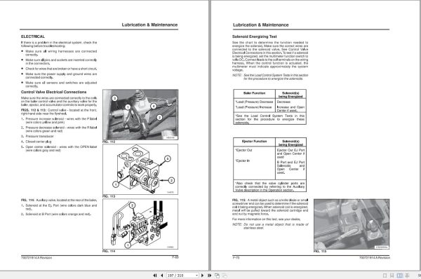 Massey Ferguson Large Rectangular Baler 187 Operator Manual 700721914A 2