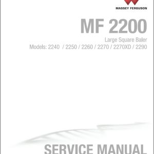 Massey Ferguson Large Square Baler 2240 to 2290 Service Manual 4283515M5 1