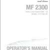 Massey Ferguson Large Square Baler 2370 Ultra HD Operator Manual 700742101C 1