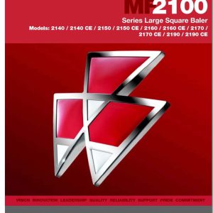 Massey Ferguson Large Square Baler MF2100 Series Operator Manual 700734990E 1