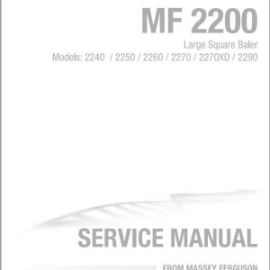 Massey Ferguson Large Square Baler MF2240 Series Service Manual 4283515M2 1