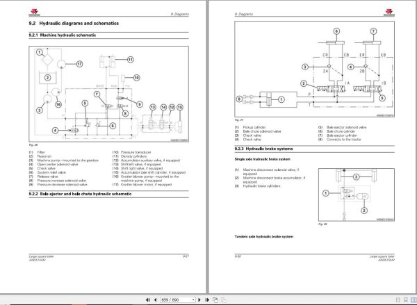 Massey Ferguson Large Square Baler MF2240 Series Service Manual 4283515M2 2