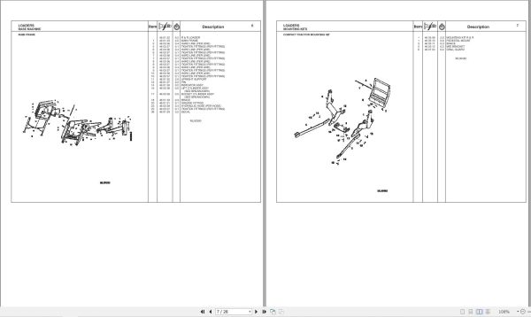 Massey Ferguson Loader 1040 to DL280 Repair Time Schedule 4283095M1 2