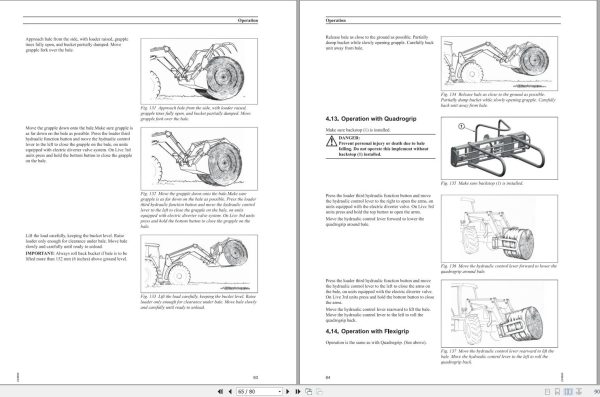 Massey Ferguson Loader 931 to 988 Operator Manual 79035037E2 2