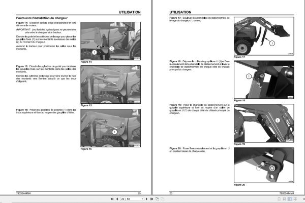 Massey Ferguson Loader L100 Operator Manual 79035444M4 FR 2