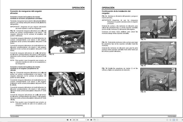 Massey Ferguson Loader L100 Operator Manual 79035446M4 ES 2