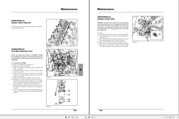 Massey Ferguson MF 2430 2435 2440 STD GE Operation Maintenance Manual 3676146M1 2