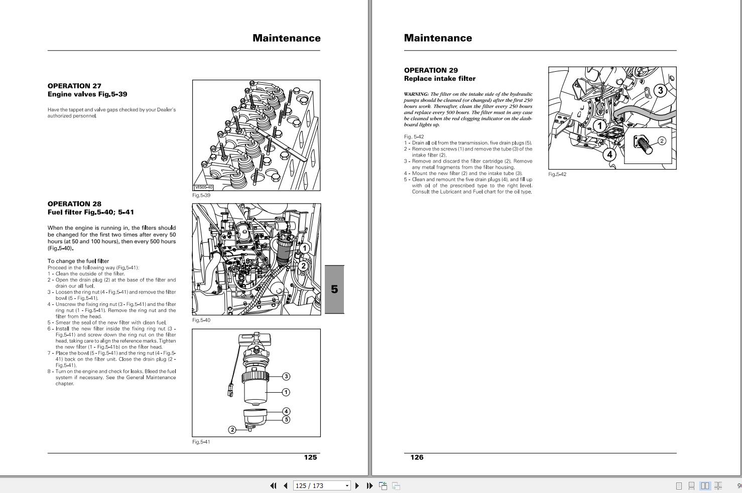 Massey Ferguson MF 2430 2435 2440 STD GE Operation Maintenance Manual 3676146M1 2