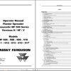 Massey Ferguson MF500 Series Version H HF V Operator Manual 7044905M1 1