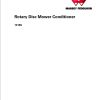 Massey Ferguson Mower 1316S Workshop Service Manual 4283635M1 1