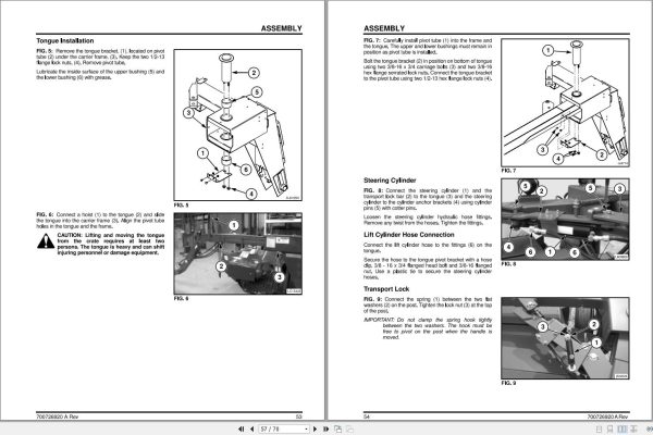Massey Ferguson Mower 1359 Operator Instruction Manual 700726920A 2