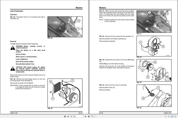 Massey Ferguson Planter 8702 to 8762 Service Manual 4283411M1 2