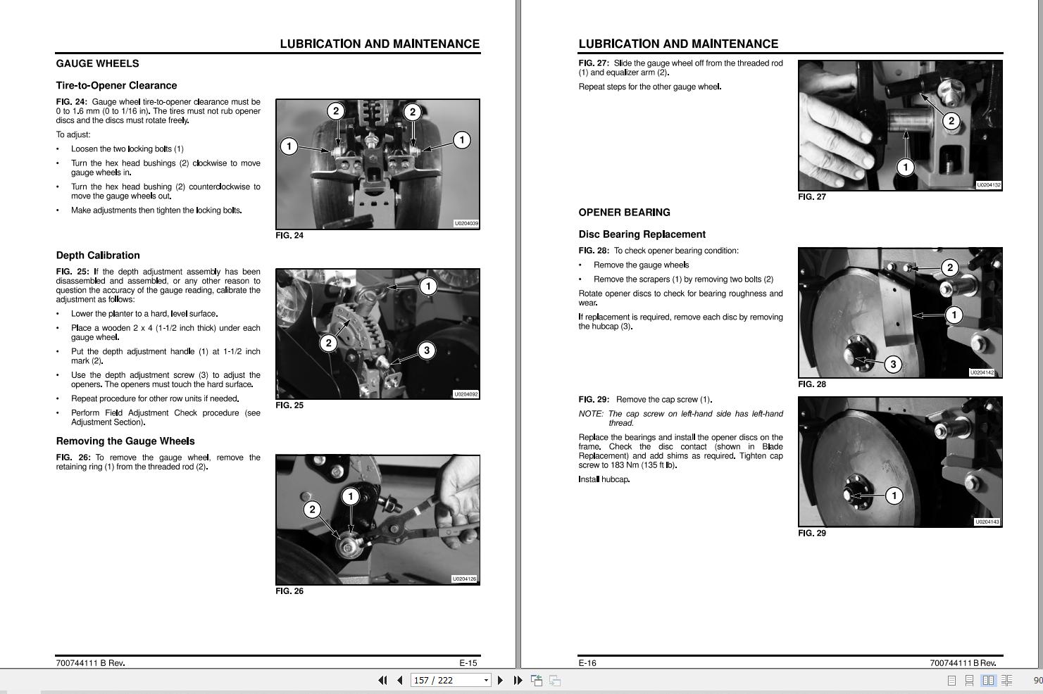 Massey Ferguson Planter 9103 to 9122 Operator Manual 700744111B 2