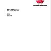Massey Ferguson Planter 9812 9812VE Workshop Service Manual 4283521M2 1