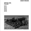 Massey Ferguson Planter MF700 CFS Series Operator Manual 7045152M1 1