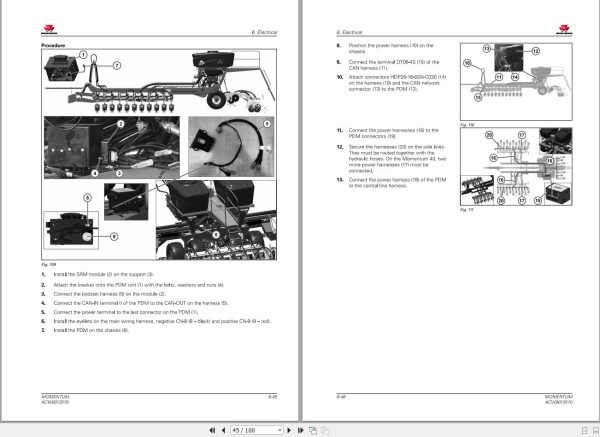 Massey Ferguson Planter Momentum 24 30 40 Workshop Service Manual ACW9013570 2