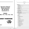 Massey Ferguson Planter Spreader MF700 Series Version M V Operator Manual 96980087M 1