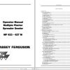 Massey Ferguson Planter Spreader Seeder MF623M MF627M Operator Manual 1