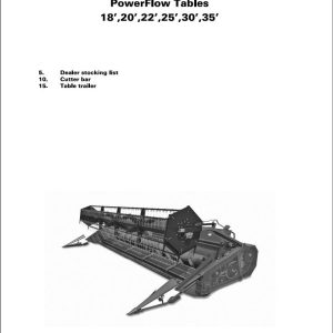 Massey Ferguson PowerFlow Tables 18 20 22 25 30 35 Repair Time Schedule 327420010 1