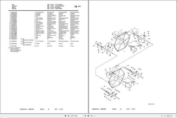 Massey Ferguson PowerFlow Tables 18 20 22 25 30 35 Repair Time Schedule 327420010 2