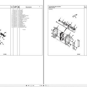 Massey Ferguson Rotary Disc Header 9186 Repair Time Schedule 4283500M1 2