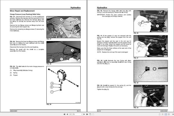 Massey Ferguson Rotary Disc Header 9195 9196 Service Manual 4283440M1 2