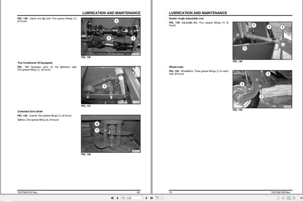Massey Ferguson Rotary Diss Mower 1363 1366 Operator Manual 700734818B 2