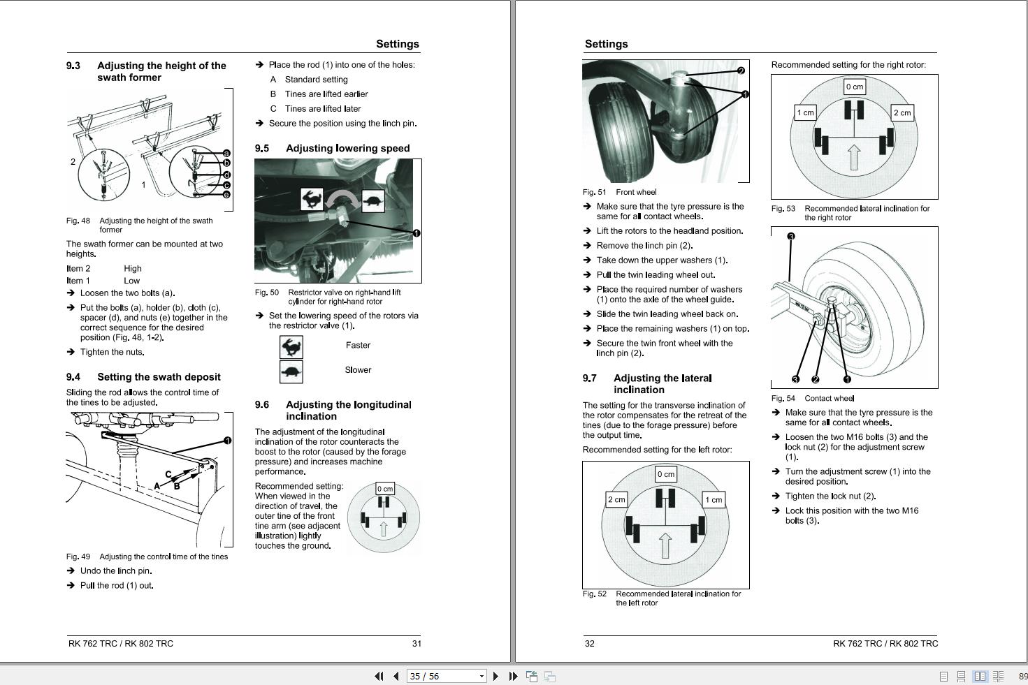 Massey Ferguson Rotary Rake RK762TRC RK802TRC Operator Manual FEL12834801 2