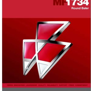 Massey Ferguson Round Baler 1734 Service Manual 4283412M1 1