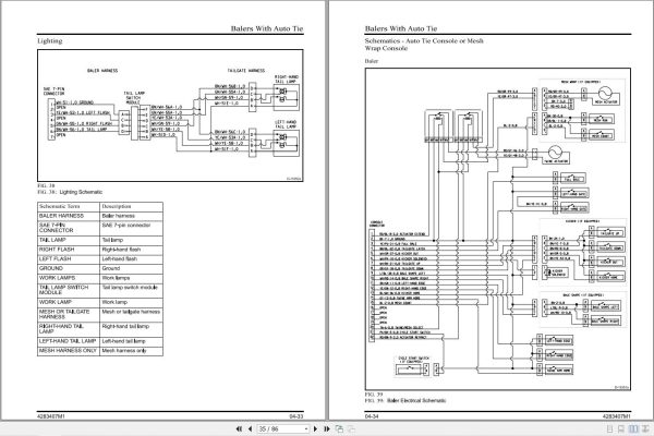 Massey Ferguson Round Baler 1745 Service Manual 4283407M1 2