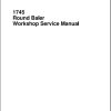 Massey Ferguson Round Baler 1745 Workshop Service Manual 4283399M1 1