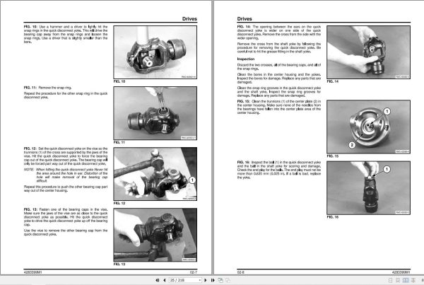 Massey Ferguson Round Baler 1745 Workshop Service Manual 4283399M1 2