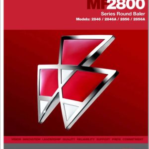 Massey Ferguson Round Baler 2846 2846A 2856 2856A Operator Manual 700734980D 1