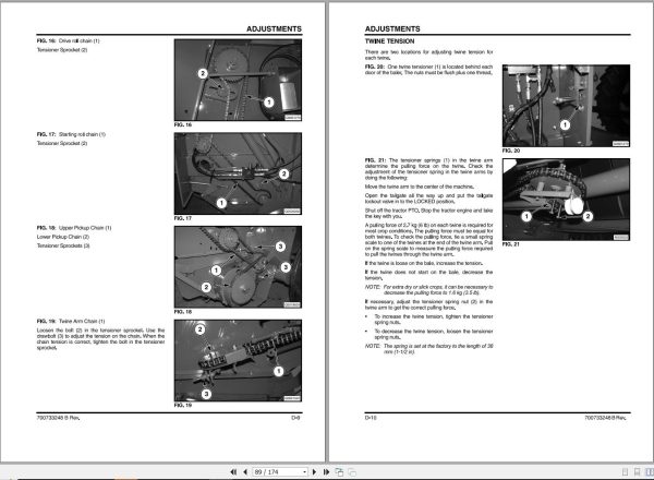 Massey Ferguson Round Baler MF1745 Operator Manual 700733248B 2