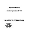 Massey Ferguson Seeder Spreader MF320 MF322 MF326 Operator Manual 1
