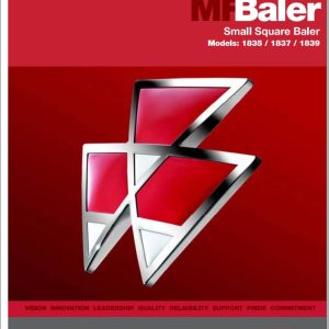 Massey Ferguson Small Square Baler 1835 1837 1839 Service Manual 4283490M1 1