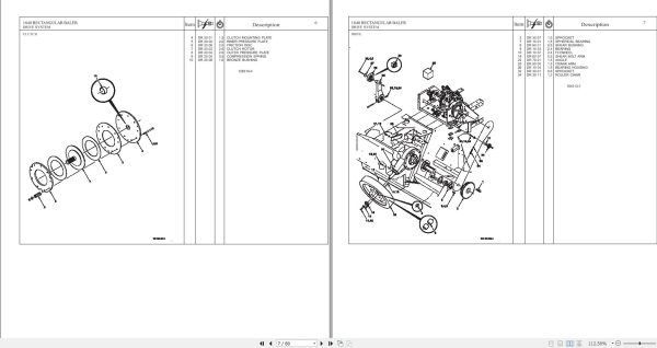 Massey Ferguson Small Square Baler 1840 Repair Time Schedule 4283536M1 2