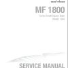Massey Ferguson Small Square Baler 1840 Service Manual 4283517M1 1